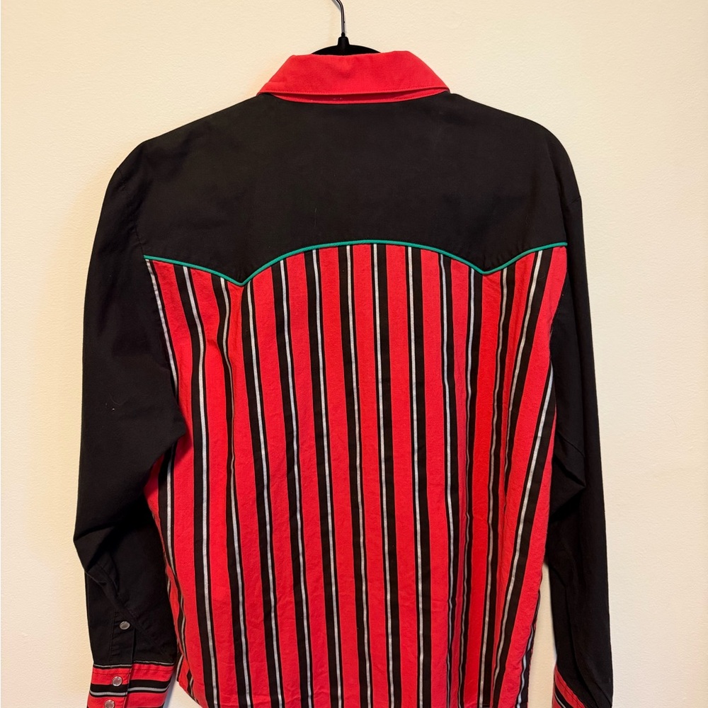 Vintage 90s Cowboy Mickey Western Snap Front Shirt - Picture 6 of 6